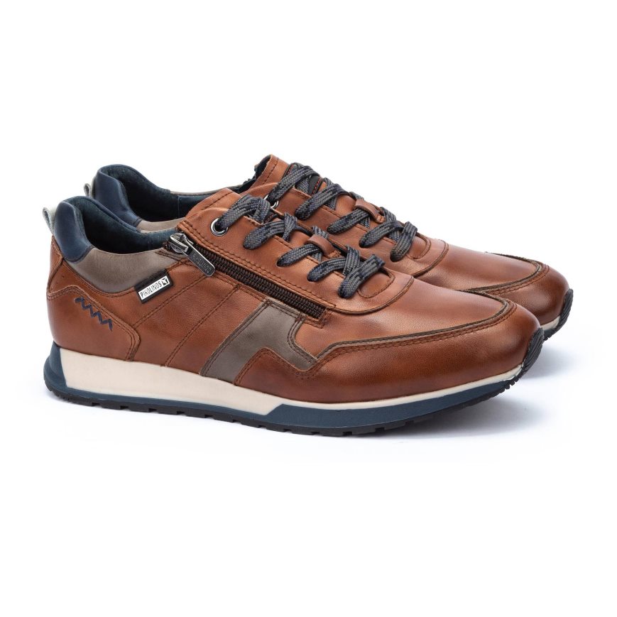 Men's Pikolinos CAMBIL Sneakers Brown | NZ W13A209